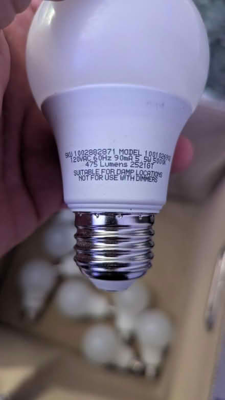 Photo of free LED bulbs and storage box (Berwyn Heights) #2