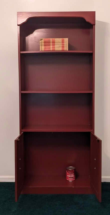 Photo of free Red Bookshelf (Reston) #2