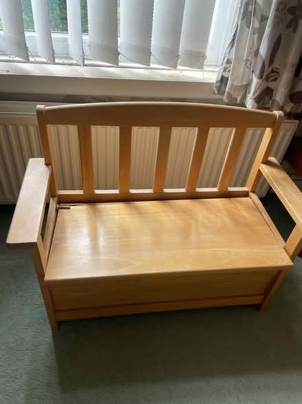 Photo of free Kids solid wood indoor bench with storage (Stanhill BB5) #1