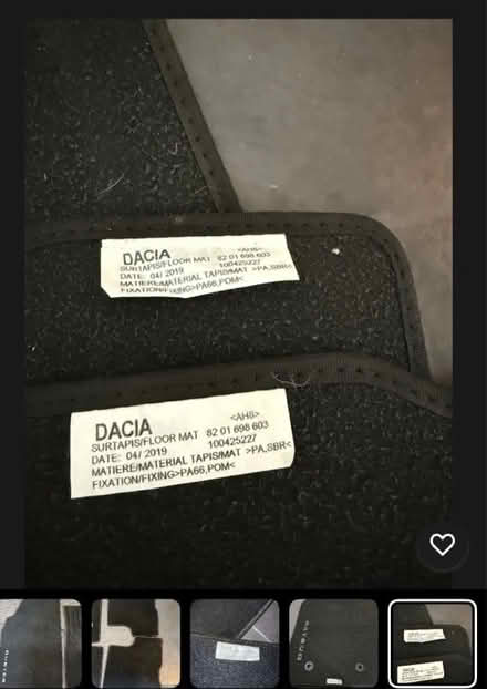 Photo of free Dacia Duster Car Mats 2022 (New Barnet, EN5) #3