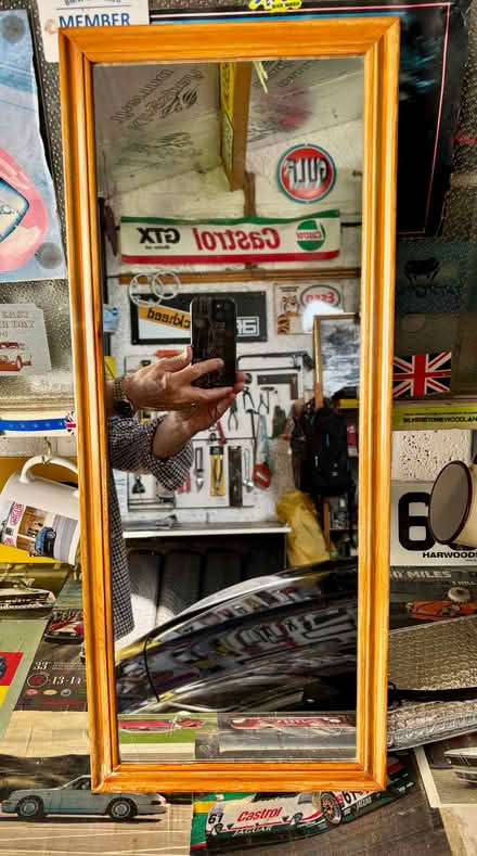 Photo of free Pine framed mirror. (Langley Park DH7) #1