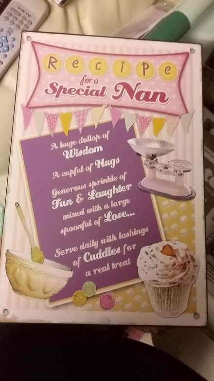 Photo of free Special Nan metal plaque (Tonbridge) #1