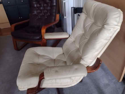 Photo of free Two Leather Armchairs (Brunswick BN3) #1