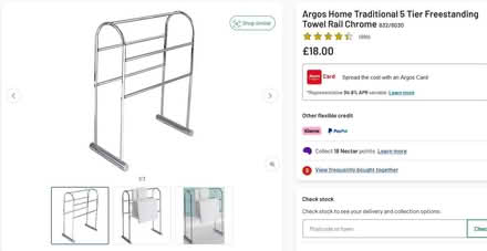 Photo of free Metal Towel Rail 5 Bar (Minehead) #3