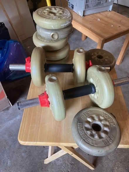 Photo of free exercise weights (north of Davis dr) #1