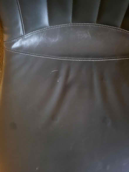 Photo of free short desk chair, one scratch (Near Downtown Ypsilanti) #3