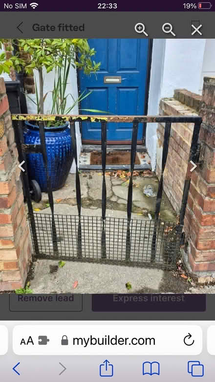 Photo of free Iron gate to fit 92cm opening (W12 shepherd bush) #1