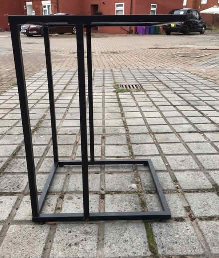 Photo of free Black Metal Glass top Side Table (Liverpool L6) #4