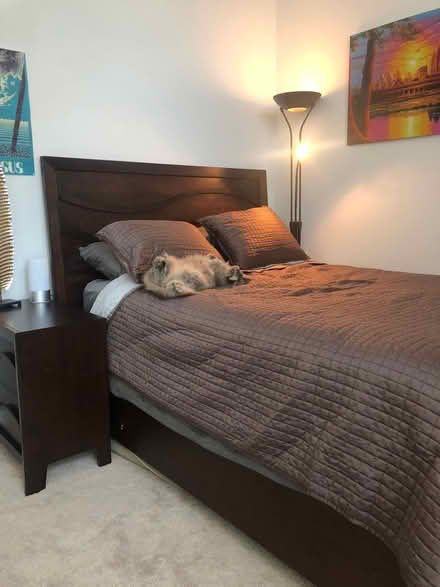 Photo of free Wooden queen bed w/ drawers (Silver Lake / Echo Park) #2