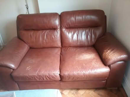 Photo of free 2 seat leather sofa (Wrenbury CW5) #2