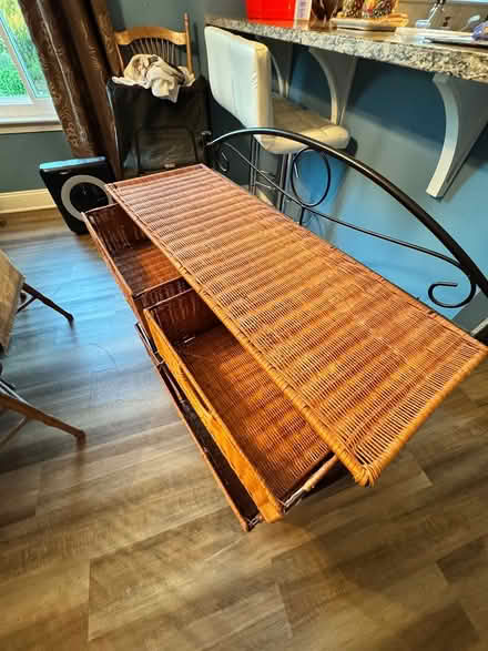 Photo of free Little cabinet with wicker drawers (Newark) #3