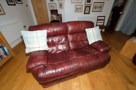 Photo of free Suite - red leather (Witherslack LA11) #1