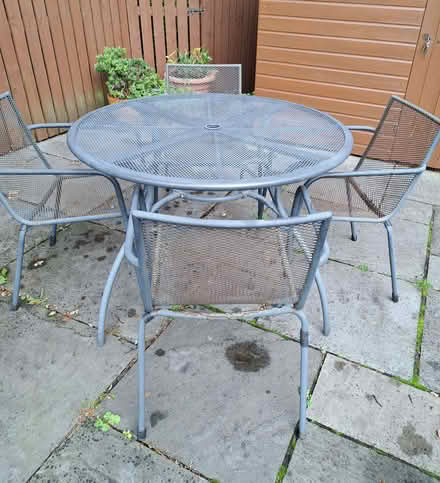 Photo of free Garden table and four chairs (Netherlee G46) #1