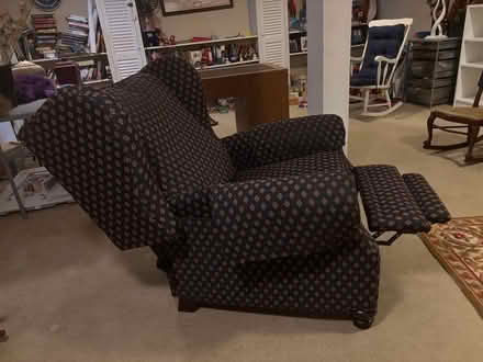 Photo of free Recliner Chair- Navy Blue (Near Bethel center) #2