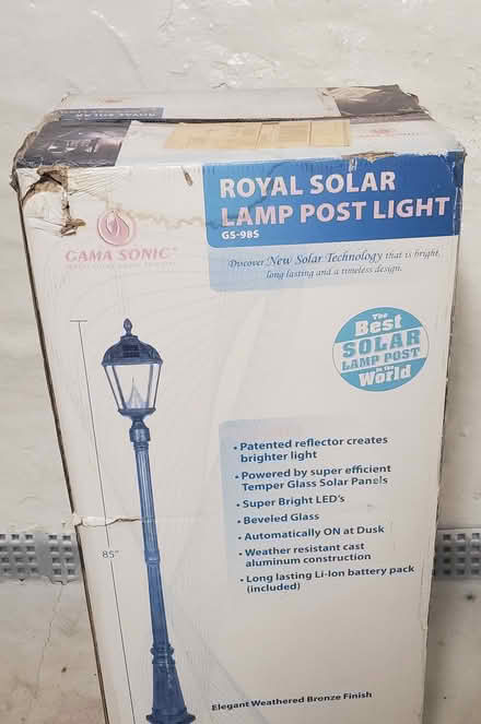 Photo of free Solar Lamp post (Springfield - Scenic Hills) #1