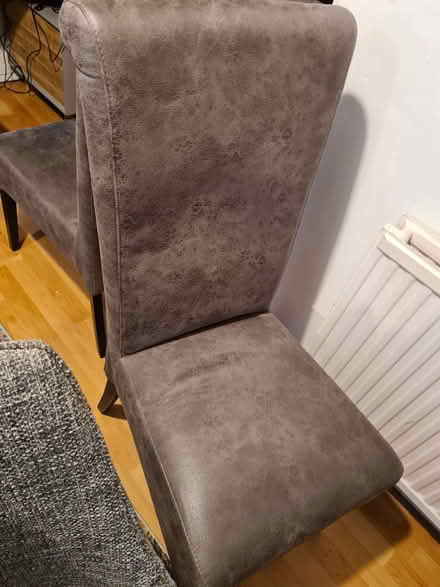 Photo of free 2 suede chairs. Normal used conditions (Walton-on-Thames KT12) #2