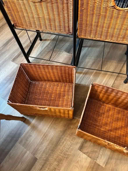 Photo of free Little cabinet with wicker drawers (Newark) #4
