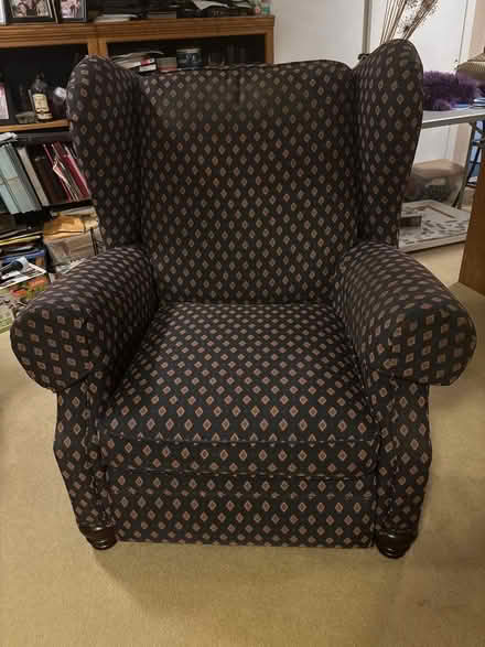 Photo of free Recliner Chair- Navy Blue (Near Bethel center) #1