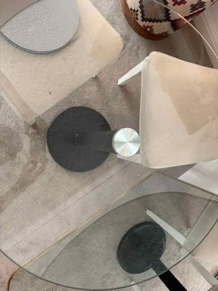 Photo of free Glass table & two chairs (London W4) #4