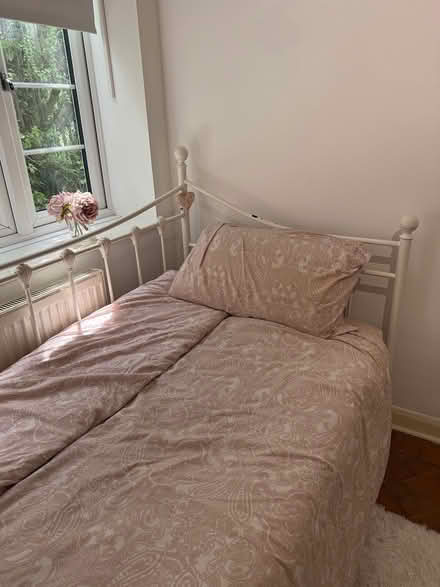 Photo of free Metal bed + mattress (TW7) #2