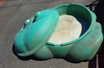 Photo of free Green Turtle-shaped sandbox w/ lid (Lake Hiawatha, NJ) #1