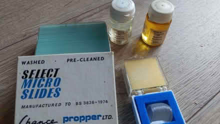 Photo of free Microscope slides and immersion oil (Queen Edith's Ward CB1) #1