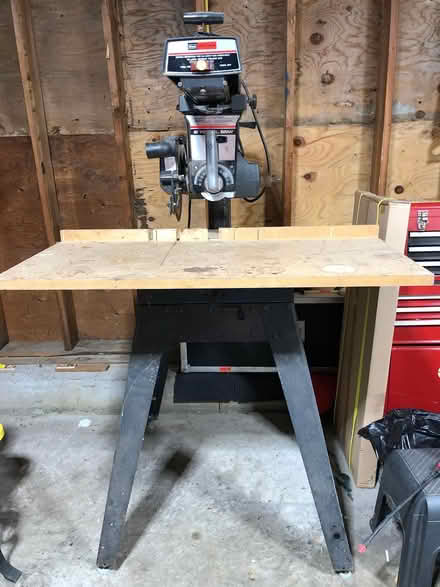 Photo of free Craftsman radial saw with legs (South Salem, New York) #1