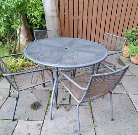 Photo of free Garden table and four chairs (Netherlee G46) #3