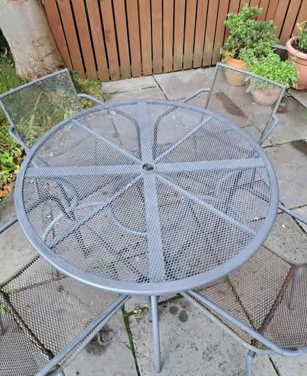 Photo of free Garden table and four chairs (Netherlee G46) #2
