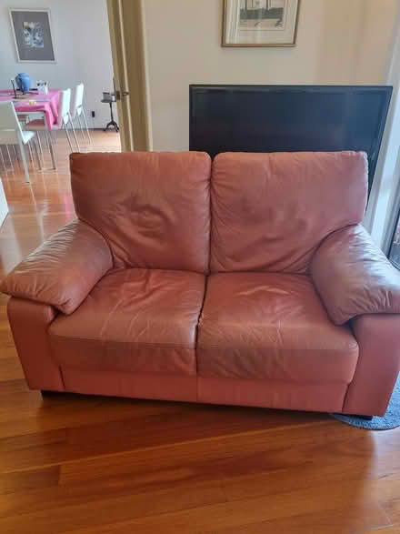 Photo of free 2 seater leather sofa (Gladesville) #1