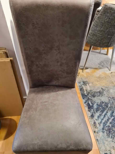 Photo of free 2 suede chairs. Normal used conditions (Walton-on-Thames KT12) #1