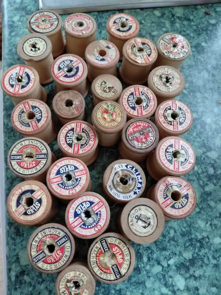 Photo of free Empty wooden cotton reels (Stroud GL5) #1