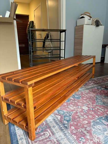 Photo of free Wooden shoe rack/bench (Barnsbury N1) #2