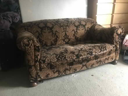 Photo of free Old Matching Sofa And Armchair (Kirklees HD8) #1