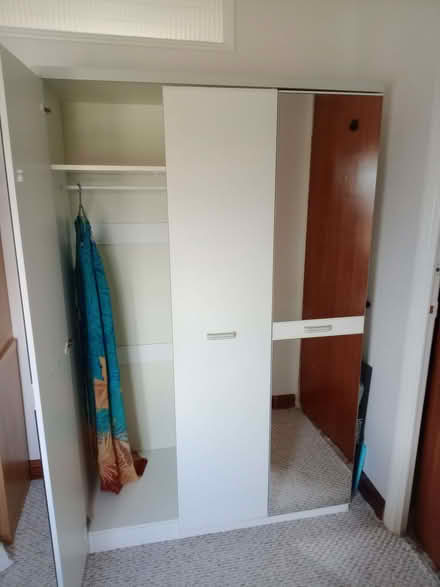 Photo of free 3-Door white wardrobe, 2 full-length mirrors (Woodingdean BN2) #4