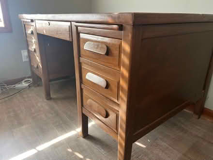 Photo of free Oak Desk (Powder Springs & Barrett Pkwy) #2