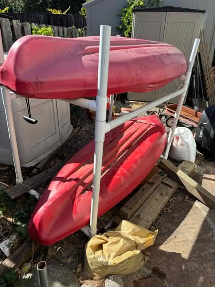 Photo of free Clearwater kayaks and storage rack (Central San Rafael) #2