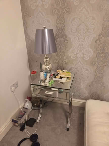 Photo of free JL Padded Spring Mattress, Side Table, 2 Bedside Lamps (DA2) #2