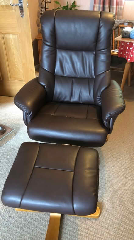 Photo of free Chair & footstool (Llanymynech SY22) #1
