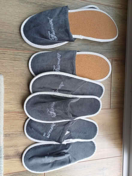 Photo of free 4 pairs of hotel slippers (Royston SG8) #1