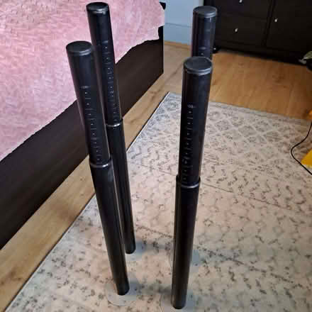 Photo of free IKEA OLOV table legs, adjustable, black (Teddington TW11) #1