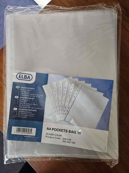 Photo of free A4 clear plastic pockets (Radford Semele CV31) #1