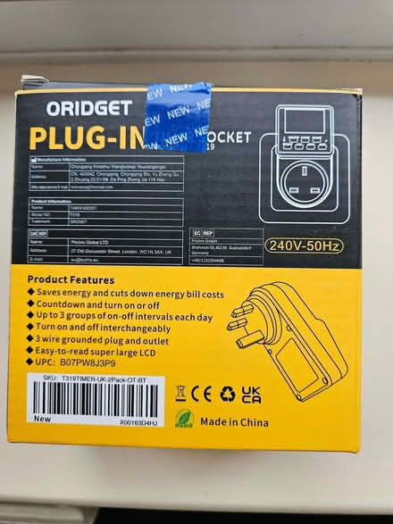 Photo of free Digital timer socket - pack of 2 (Radford Semele CV31) #2