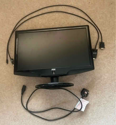 Photo of free Computer monitor + cables (Sheet GU31) #2
