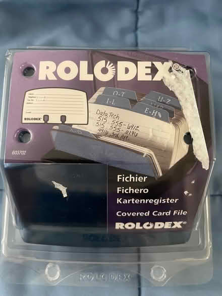 Photo of free Blue Metallic Rolodex (West Plano) #1