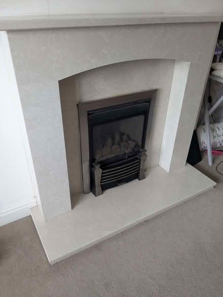 Photo of free Gas fire complete with Marble surround. (Broughton PR3) #2