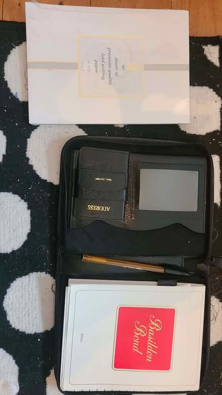 Photo of free Leather letter writing case and paper (Curbridge OX29) #1