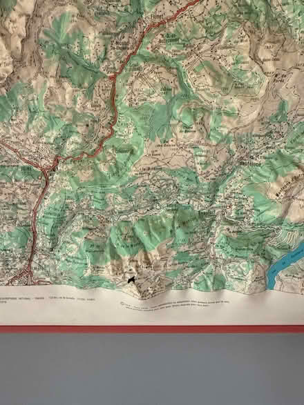 Photo of free 3D relief map of the Alps framed (W13) #2