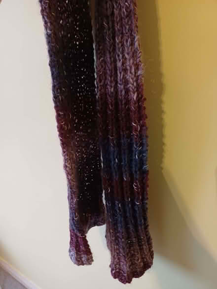 Photo of free Hand Knitted Purple Scarf (Orgreave S13) #1
