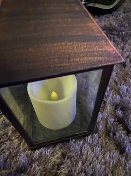 Photo of free Battery powered candle in holder (Ashford TW15) #2